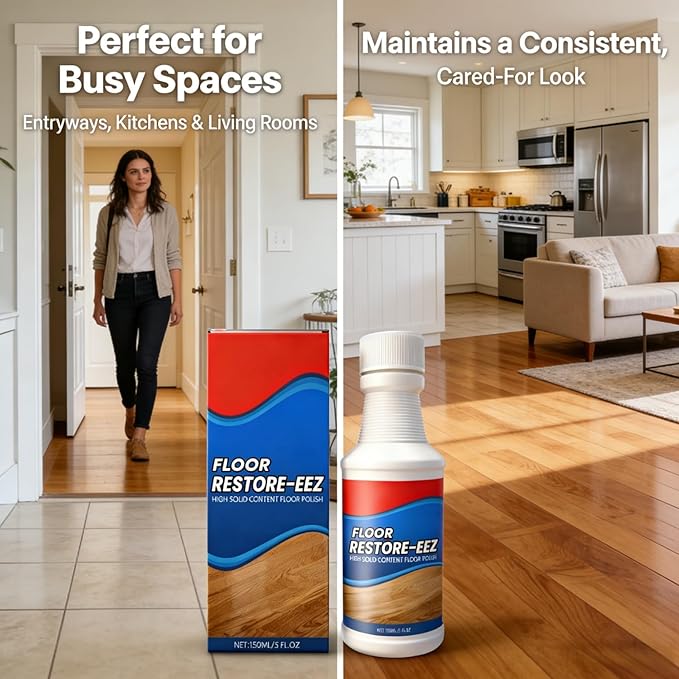 Multi-Surface Floor Restorer Polish | High-Solids Content Formula for Wood, Tile & Laminate | 1 Bottle, Easy Application