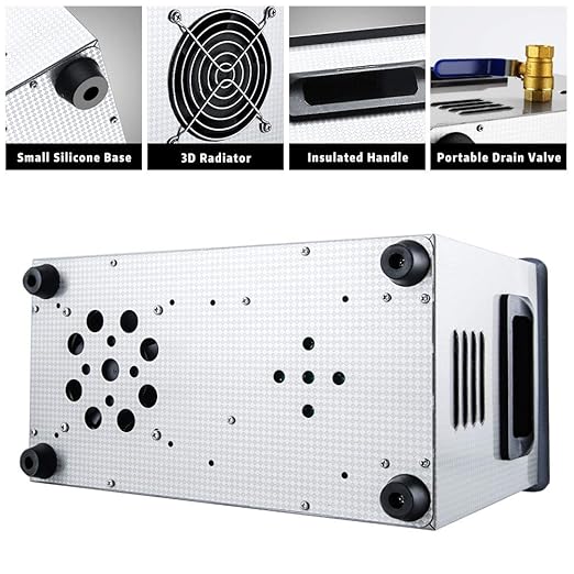 Anbull 6.5L/1.7Gal 180W Professional Ultrasonic Cleaner Machine with 304 Stainless Steel and Digital Timer Heater for Jewelry Watch Coin Glass Circuit Board Small Parts