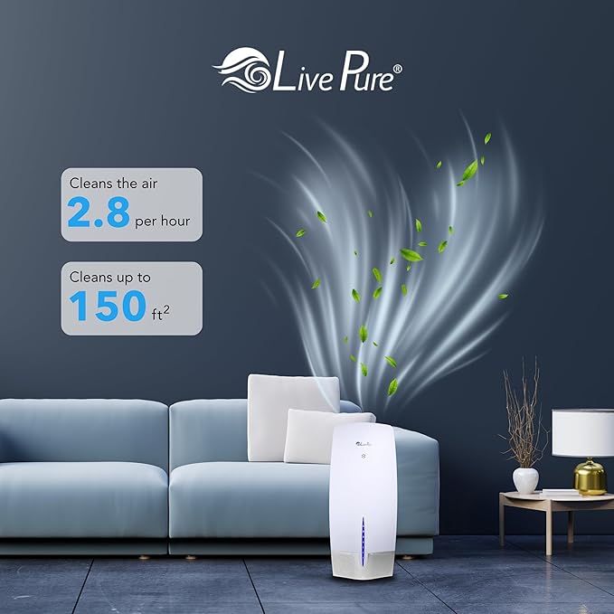 LivePure Air Purifier w/Granular Carbon Insert, LP470THP-WHT, White