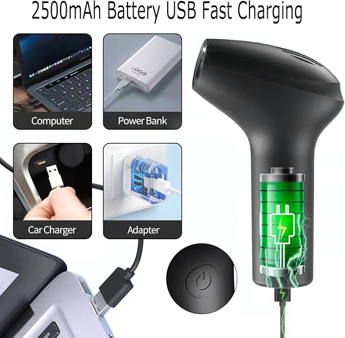 Cordless Air Duster, Electric Air Duster,Air Blower Replaces Compressed Air Cans for Cleaning Computer,Keyboard, Car, Pet House,2500mAh Rechargeable Battery,Fast Charging,Powerful 45000 RPM