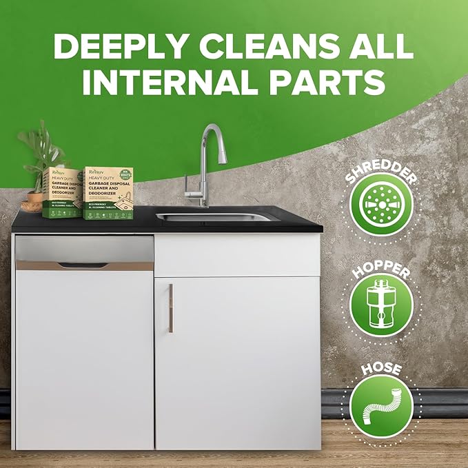 Renuv Washing Machine, Dishwasher, Garbage Disposal Cleaner and Deodorizer - Huge Savings!
