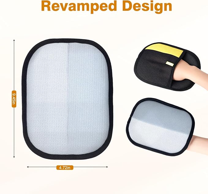 Pet Hair Removal Gloves for Cats and Dogs. The Latest Reusable electrostatic pet Hair Removal Gloves.Pet Hair Removal Tool Suitable for Sofas, Bed Sheets, Clothing, and car Seats(2Pcs )