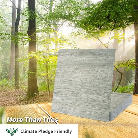 Art3d Peel and Stick Vinyl Floor Tiles 30-Pack 12 x 12 inch, Self Adhesive Waterproof Flooring Wood Planks for Kitchen, Dining Room, Bedrooms, Cover 30 Sq. Ft, White-Washed Oak