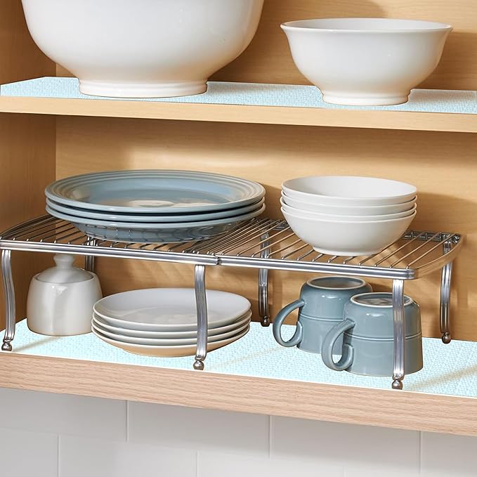 Cabinets Drawer Liner Non Slip Waterproof 12 Inch Wide X 10 Ft Non Adhesive Shelf Liners Strong Grip Anti Slip Pantry Refrigerator Shelves Liner Bathroom Drawer Mat Cupboard Closet Liner