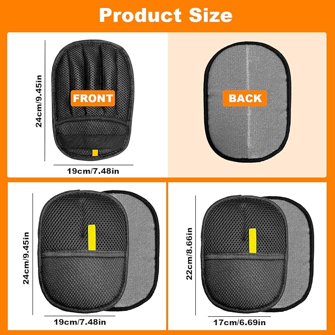 2 pairs of pet grooming gloves, suitable for cats and dogs. Five-finger static pet grooming gloves. Reusable pet grooming tools for sofas, clothes, pet beds and carpets. (Five finger style)