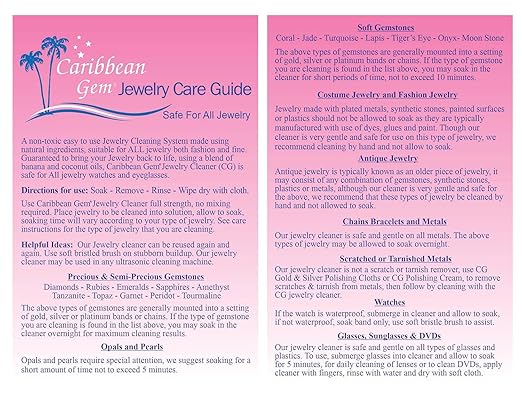 All Purpose Jewelry Cleaner Kit w/8oz Cleaning Solution & Polishing Cream, Basket & Brush - Jewelry Cleaner Kit for Gold, Silver, Diamonds, Rings, Gems & Precious Stones