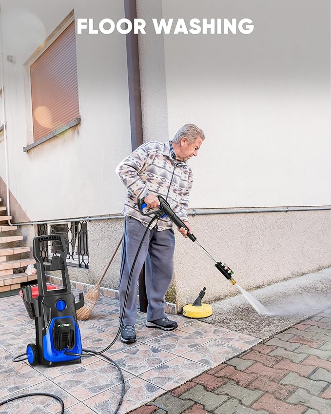 Electric Pressure Washer, 4000PSI 2.8 GPM Power Washer with Foam Cannon 35FT Hose Electric High Pressure Washer for Fences, Patios, Decks, Patios and Cars Powerwasher