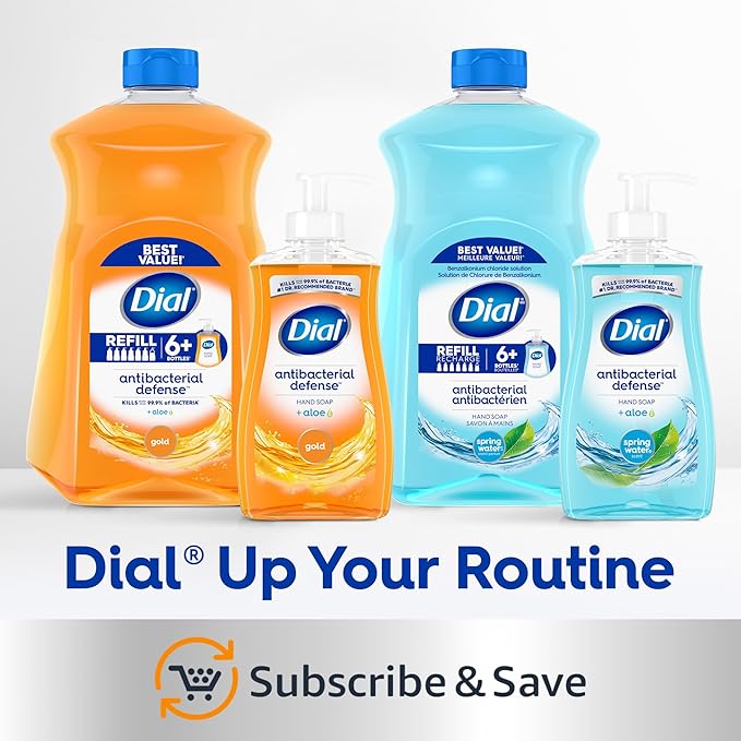 Dial Liquid Hand Soap, Vanilla Honey, 7.5 fl oz, Pack of 24
