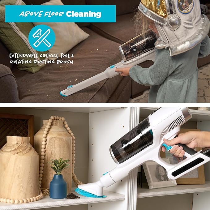Simplicity Vacuums S67 Bundle, Stick Cordless Vacuum Cleaner and SF67 HEPA Media Filter Set, Powerful on Hardwood Floor and Carpet, Rechargeable Lightweight Cleaner for Home, Pet Hair
