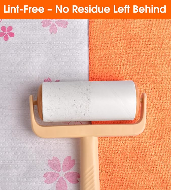 Microfiber Cleaning Cloth Roll–100 Pack, Tear Away Microfiber Towels, Reusable, Washable, Scratch-Free, Kitchen Towels for Car, Home, Kitchen, Glass, Dishes(Honey Orange)