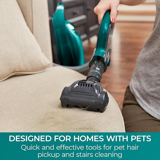Kenmore Intuition Bagged Upright Vacuum Lift-Up Carpet Cleaner 2-Motor Power Suction with HEPA Filter, 3-in-1 Combination Tool, HandiMate for Floor, Pet Hair, 14pounds, Green