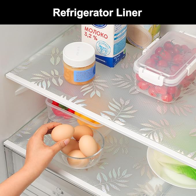 Cooyes Shelf Liner – Premium Non-Adhesive Cabinet & Drawer Liner for Kitchen – Waterproof Shelf Paper with Modern Pattern – Durable EVA Cabinet Mat – Easy to Cut (17.5" W x 78.7" L)