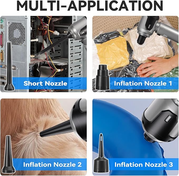 Handheld Vacuum Cleaner, 22000Pa Powerful Car Vacuum Cleaner Cordless, Lightweight Mini Vacuum Air Duster, Rechargeable Portable Vacuum for Car, Home, Kitchen