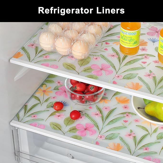 Cooyes Shelf Liner – Premium Non-Adhesive Cabinet & Drawer Liner for Kitchen – Waterproof Shelf Paper with Modern Pattern – Durable EVA Cabinet Mat – Easy to Cut (24" W x 360" L)
