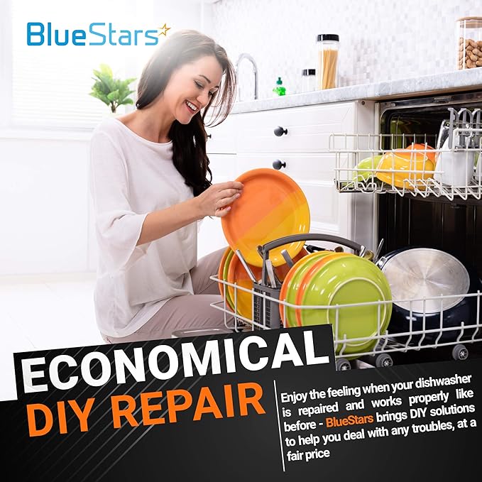 BlueStars 8212560 Dishwasher Side Mounting Bracket Replacement Kit - Compatible with Whirlpool & Kenmore Dishwashers - Replaces 1201084 AP3953705 PS1487167 - PACK OF 2