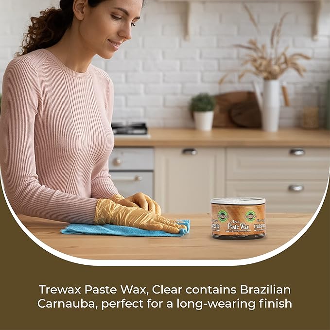 Trewax Paste Wax with Carnauba Wax, Clear, 12.35-Ounce, Pack of 2, Ideal on Hardwood Floors, Fine Furniture, Granite, Marble, and Bronze
