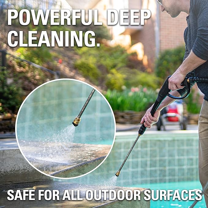 Simpson Cleaning 88283 Cleaner, Concentrated Soap Solution for Pressure Washers and Spray Bottles, Use on Concrete, Vinyl Siding, Appliances, Windows, Cars, Fences, Decks, Green, 1 Gallon