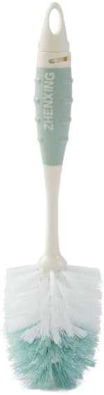 Baby Bottle Brush Set, Long Handle Durable Sponge & Nipple Brush, BPA-Free for Cleaning Sippy Cups, Straws, Small Narrow Baby Bottles and Pacifiers，Green