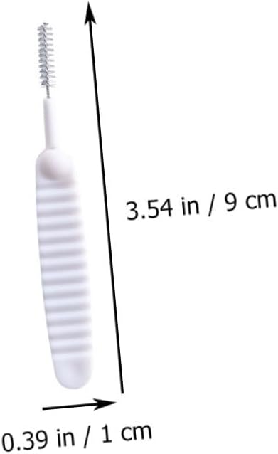 Flexible Drain Cleaning Brush Set 20 Pieces Spiral Bristle Sewer Clog Remover Tool for Kitchen Sink Bathroom Sprayer Cleaning, Sturdy Plastic Handle, Suitable for Household Drain