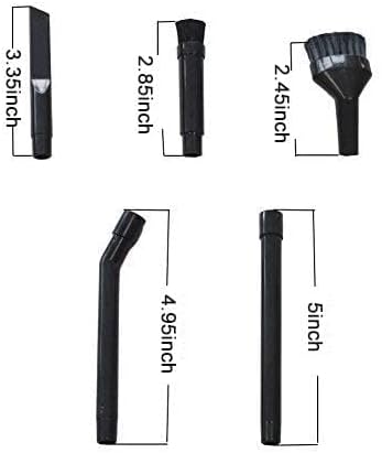 EZ SPARES 7PCS Micro Vacuum Attachment,7 Piece Universal Vacuum Cleaner Attachment, Mini Micro Kit Keyboard Crevice Cleaning Tool Brush Kit