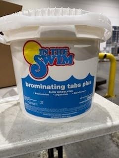 In The Swim Bromine Plus Tablets and Bromine Booster Bundle: 8 Pound Bucket of 1-inch Bromine Tablets and 2 Pound Brom Booster for Spas & Hot Tubs