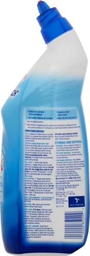 LysolPower and Free Toilet Bowl Cleaner with Hydrogen Peroxide Cool Spring Breeze Scent, 24 Ounce (Pack of 6)