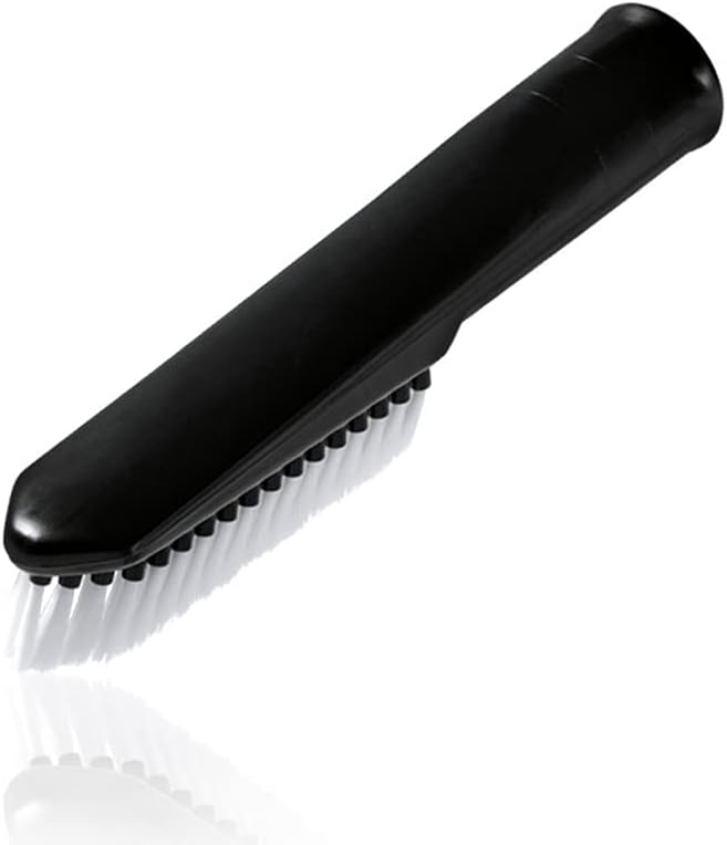 Wessel-Werk All-Purpose Vacuum Dust Brush Attachment with Soft but Sturdy White Natural Fibers for Home or Car Detailing for Canister, Upright, or Central Vacuum