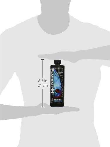 Brightwell Aquatics Florin pH- - Water Conditioner to Lower pH Level in Freshwater, Planted, and Marine Saltwater Aquariums, 500-ml
