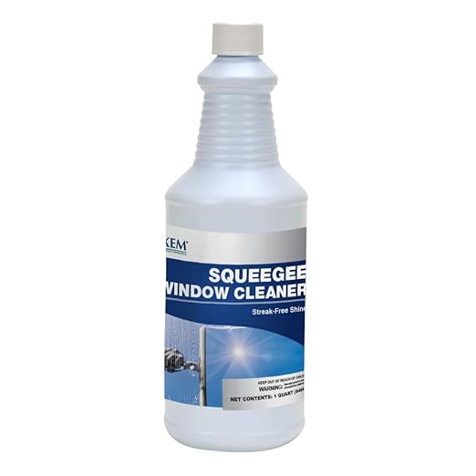 3480 Squeegee Window Cleaner - Concentrated Ammonia Free Non-Streak Cleaning Solution For The Professional and Homeowner - 32oz (Makes 32 Gallons of Cleaning Solution)
