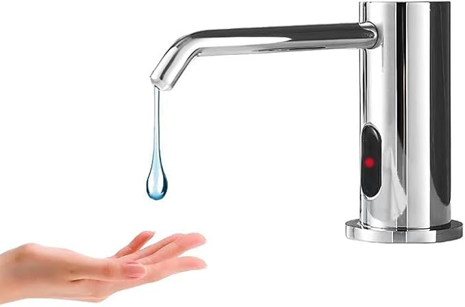 Automatic Liquid Soap Dispenser Touchless for Bathroom and Kitchen with 33.81oz/1000ml Upgraded Infrared Sensors Built in Sink Soap Dispenser for Smart Home
