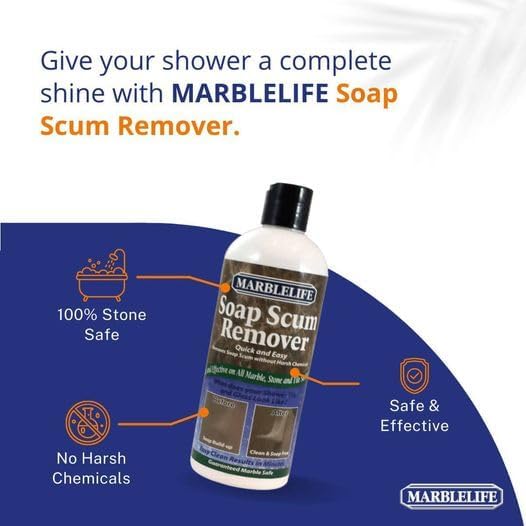 Marblelife Soap Scum Remover, Heavy Duty Cleaner for All Tile Surfaces, 15oz
