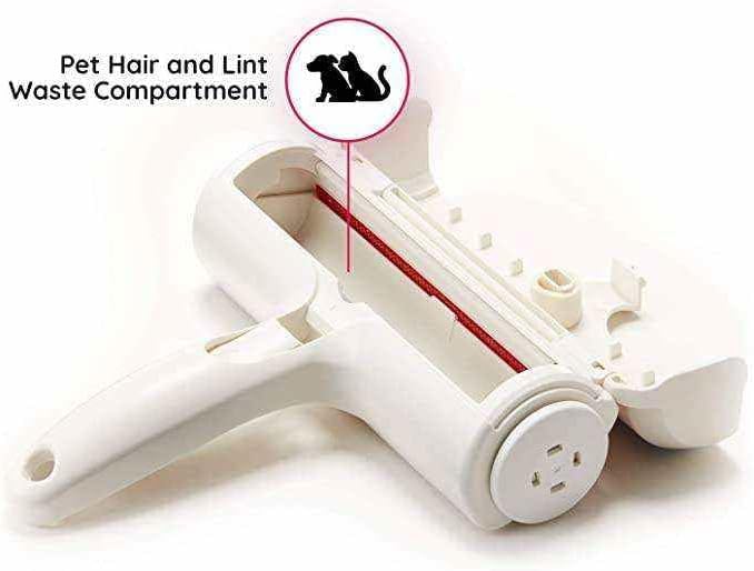 Reusable Pet Hair Remover Roller – Portable Plastic Lint Brush for Removing Pet Hair from Clothes, Sofa & Furniture – No Adhesive, No Battery Required