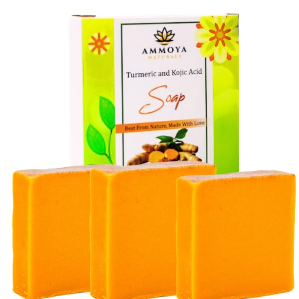Turmeric Skin Cleansing Soap - Natural Glow Face & Body Cleanser for Acne, Dark Spots & Scars, Gentle for All Skin Types - 1 bar (4.5 oz)