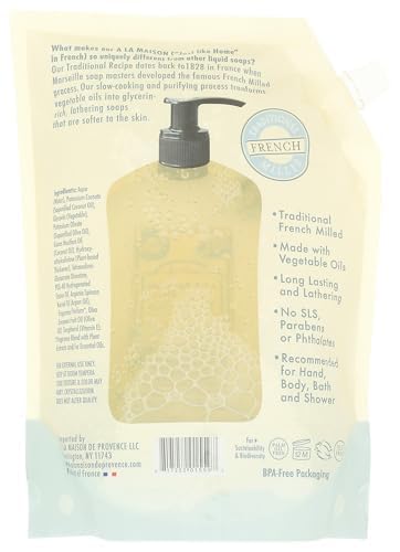 A LA MAISON Fresh Sea Salt Liquid Soap Refill Pouch, 33.8 FZ