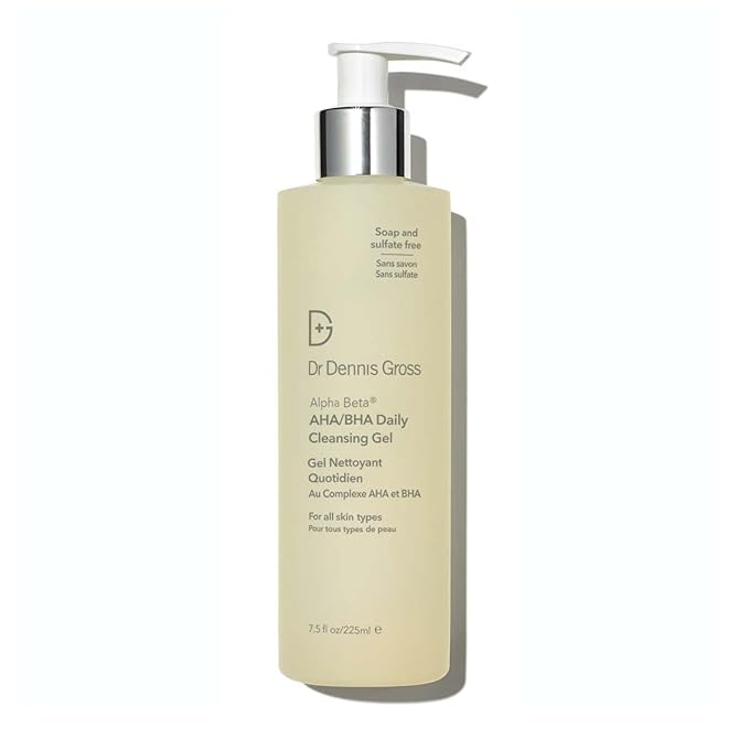 Dr Dennis Gross Alpha Beta® AHA/BHA Daily Cleansing Gel, for Skin That is Dull, Congested and Uneven Tone & Texture (7.5 Fl Oz)