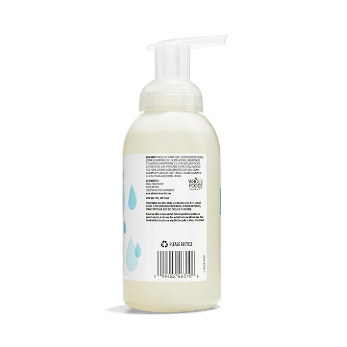 365 by Whole Foods Market, Soap Hand Foaming Fragrance Free, 12 Fl Oz (Pack of 3)