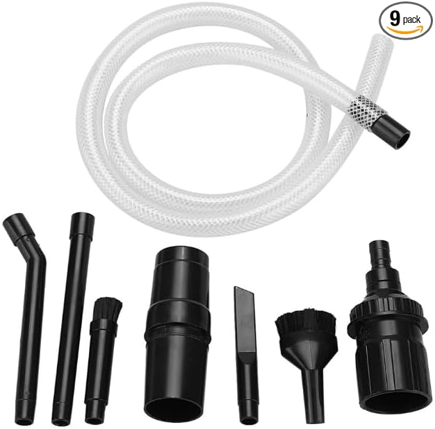 9 Piece set Mini Micro Tool Universal Vacuum Cleaner Attachments, Vacuum Attachment Kit w/Keyboard Crevice Cleaning Tool Part 32-4901-04
