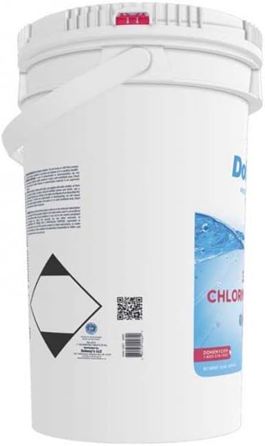 Doheny’s 3-Inch Stabilized Chlorine Tablets for Sanitizing Swimming Pools | 99% Pure Tri-Chlor, 90% Available Chlorine | Long-Lasting, UV-Protected, Slow-Dissolving | Individually Wrapped 50lb Bucket