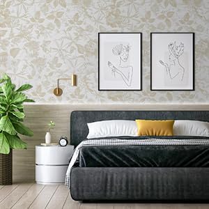 Drawer Liner Contact Paper for Dresser Peel and Stick Wallpaper Sketched Design 15.7x1000in Self Adhesive Removable Champagne Maroon Rose Floral Butterfly Vintage Cabinet Shelf Renter Friendly