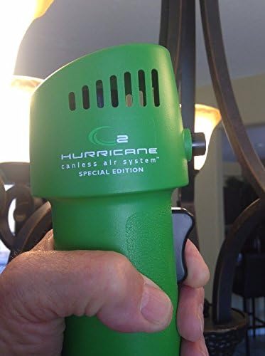 Canless Air System O2 Hurricane Industrial, Heavy Duty Rechargeable Air Duster, 220+ MPH Cordless Cleaner, Sustainable Pro Alternative, Green, Made in USA