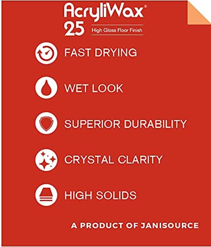 Acryliwax 25 High Gloss Commercial Floor Wax & Floor Finish 1 Gallon…