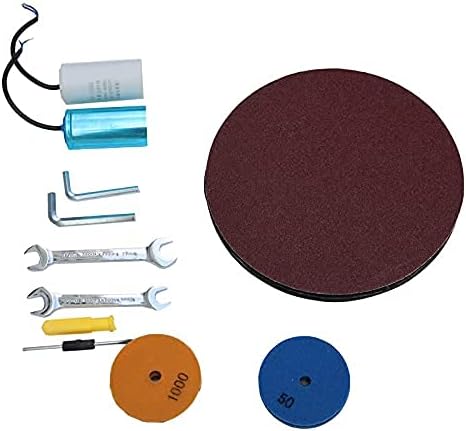INTSUPERMAI Concrete Floor Polisher Hand-push Cement Ground Grinder Concrete Polishing Machine Floor for Concrete Epoxy Terrazzo Ground Floor Polishing Machine for Restore New and Old Ground 220V