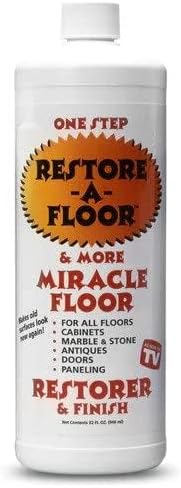 & More - Wood Floor Polish & Hard Wood Floor Wax | Restore & Finish Marble, Vinyl, & Laminate Floors | Works on Antiques, Doors, & Paneling | Concentrated Formula Covers 600 sq. ft