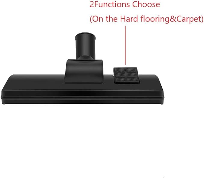 Vacuum Cleaner Floor Brush Tool 1.25" (32mm) Inner Diameter，for Hard Surface and Carpets Fits All, Black