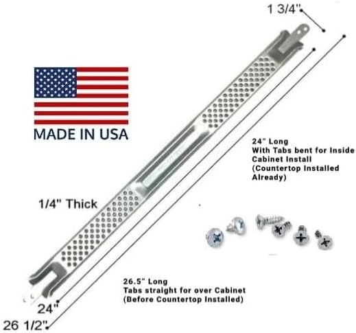 Mounting Bracket Made in USA! Dishwasher Bracket For Granite, Quartz and Any Other Countertop