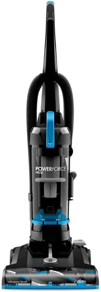 BIISSELL Lightweight Upright Vacuum with Helix System, 13‑Inch Path, Extension Wand & On‑Board Tools for Deep Carpet & Hard Floors (Blue)