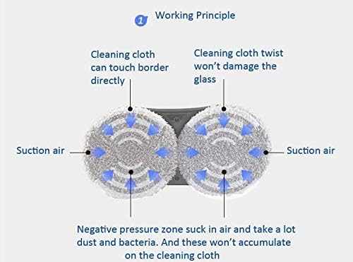 Anti-Falling Automatic Detection Window Cleaning Glass Cleaner Smart Robot Vacuum Cleaner for Tiling Glass/Tile Walls/Windows