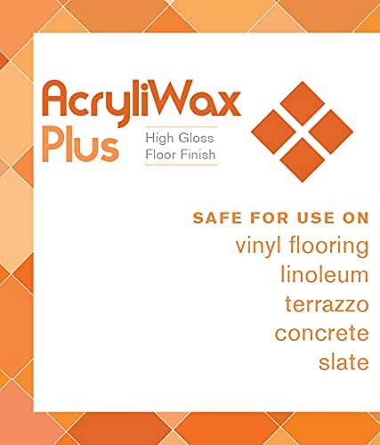 Acryliwax Plus High Gloss Durable Commercial Floor Finish & Wax - 1 Gallon…