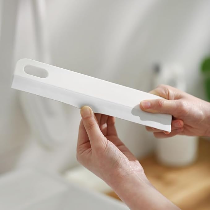 Mini Soft Rubber Window Squeegee Window Scrubber Scraper Glass Cleaning Squeegee Tool for Glass,Shower Door,Mirrors,Bathroom,Kitchen Countertops,Car Windshield