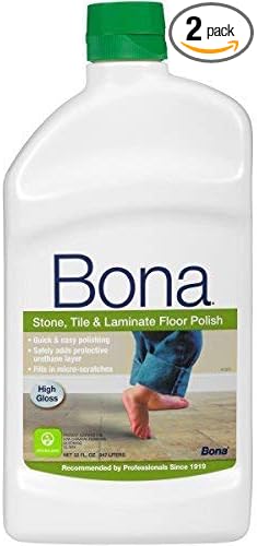 Bona WT760051161 32-Ounce Stone Tile and Laminate Floor Polish FamilyValue 2Pack (32oz)